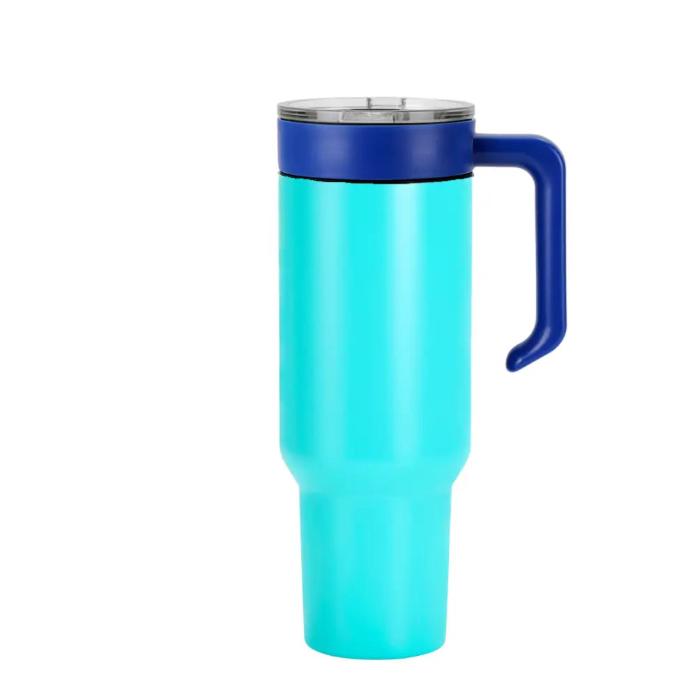 Personalized Coach Tumbler – 40 oz Stainless Steel with Sport Icon - teal / Blue - Physical Product