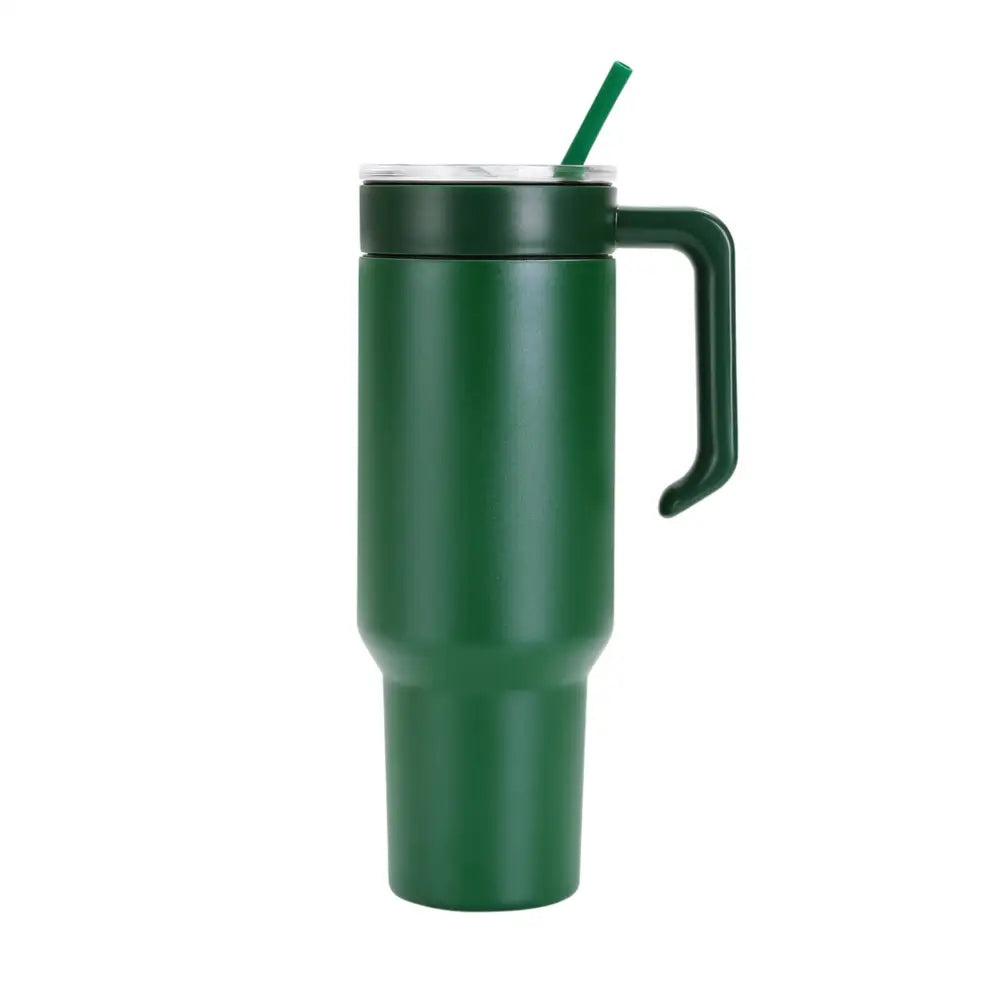 Personalized Coach Tumbler – 40 oz Stainless Steel with Sport Icon - Green / Green - Physical Product