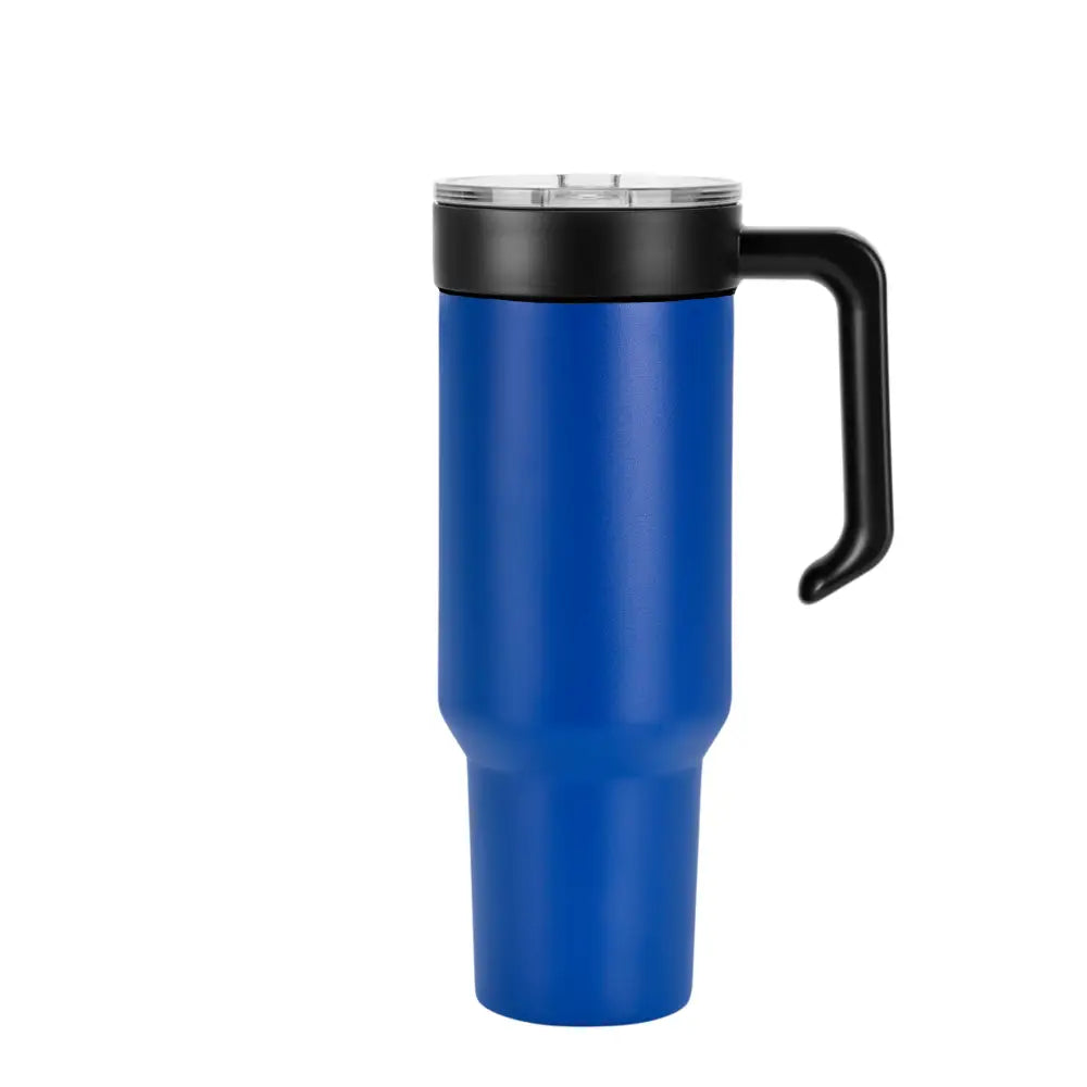 Personalized Coach Tumbler – 40 oz Stainless Steel with Sport Icon - Blue / Black - Physical Product