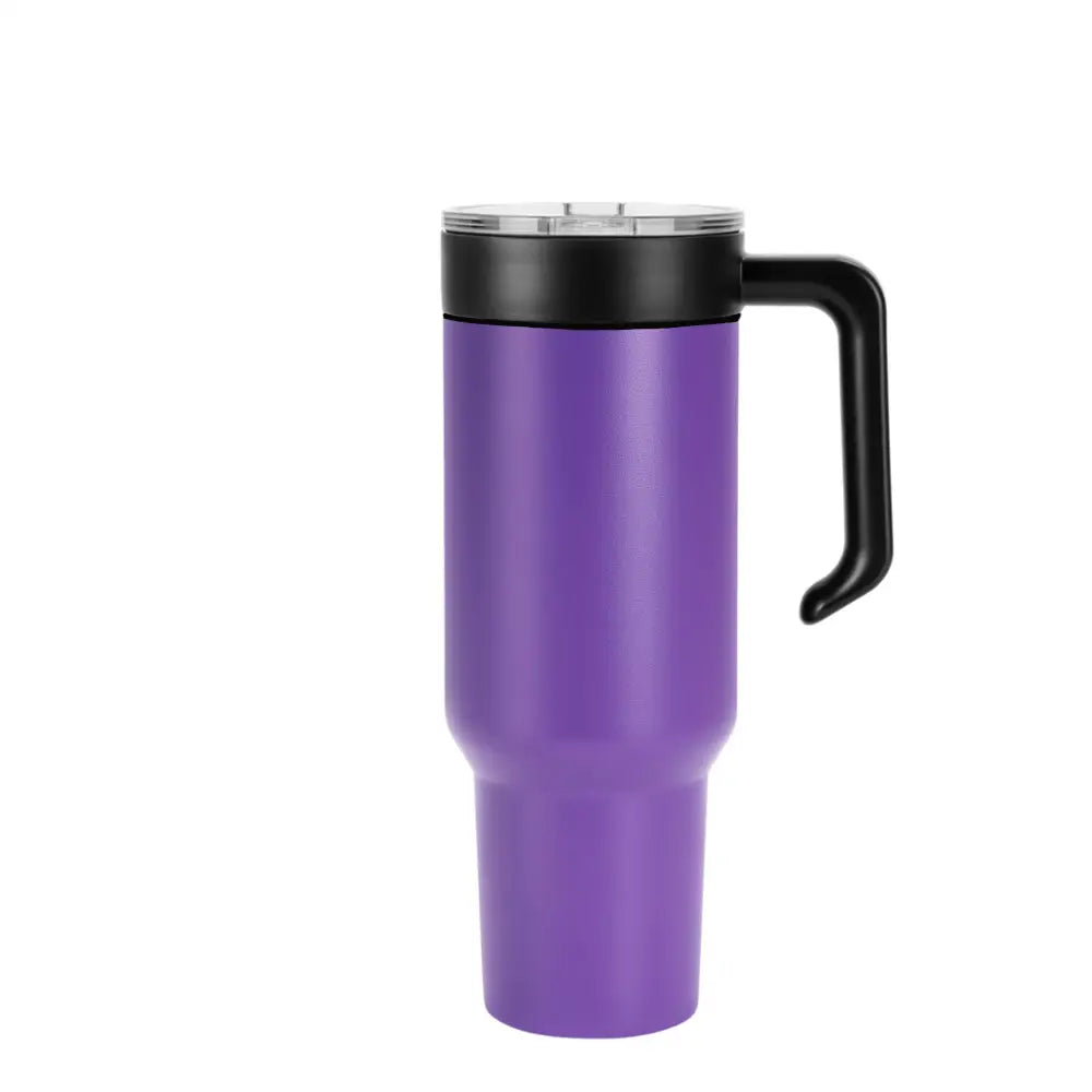 Personalized Coach Tumbler – 40 oz Stainless Steel with Sport Icon - Purple / Black - Physical Product