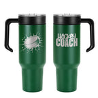 Personalized Coach Tumbler – 40 oz Stainless Steel with Sport Icon - Physical Product