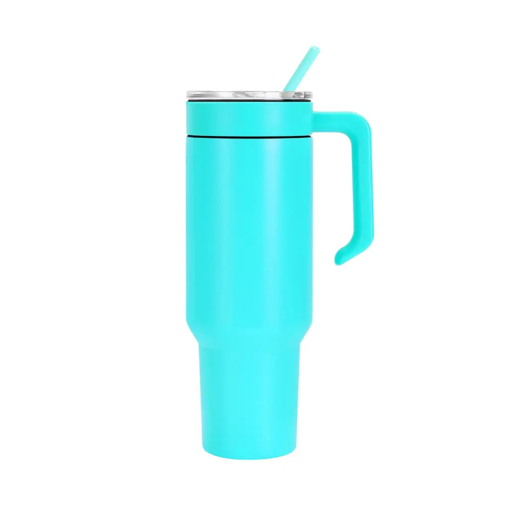 Personalized Coach Tumbler – 40 oz Stainless Steel with Sport Icon - teal / Teal - Physical Product