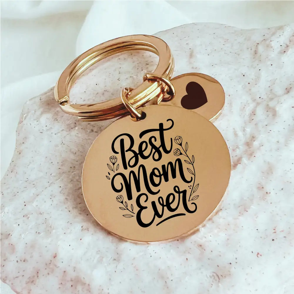 Personalized Mom Keychain (Disc) - Physical Product