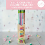 Personalized Pencil Holder Gift SVG File - Digital File