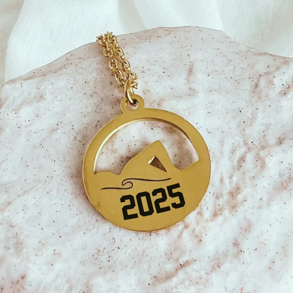 Personalized Swimmer Necklace – Custom Name or Initials - Physical Product