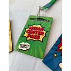 Personalized Teacher Hall Passes - 1 / Comic - Physical Product