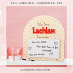 Personalized valentines message board SVG File - Digital File