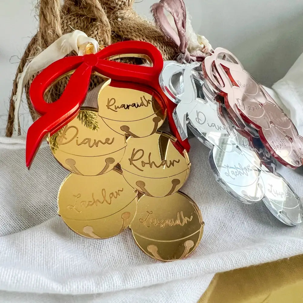 Reflection Collection - Family Christmas Ornament - Bells - Physical Product