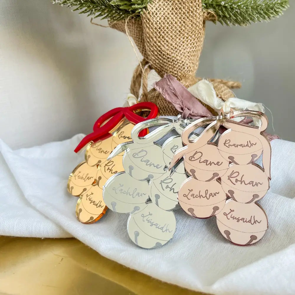 Reflection Collection - Family Christmas Ornament - Bells - Physical Product