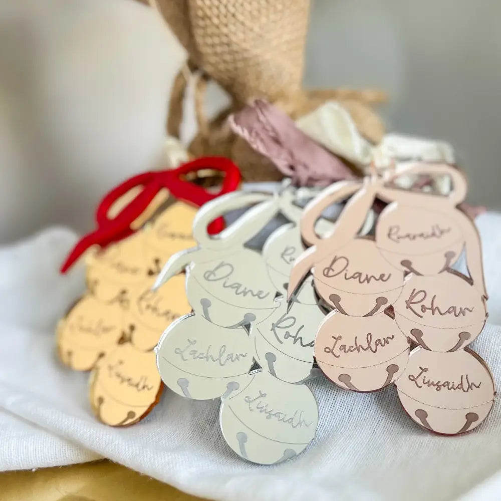 Reflection Collection - Family Christmas Ornament - Bells - Physical Product