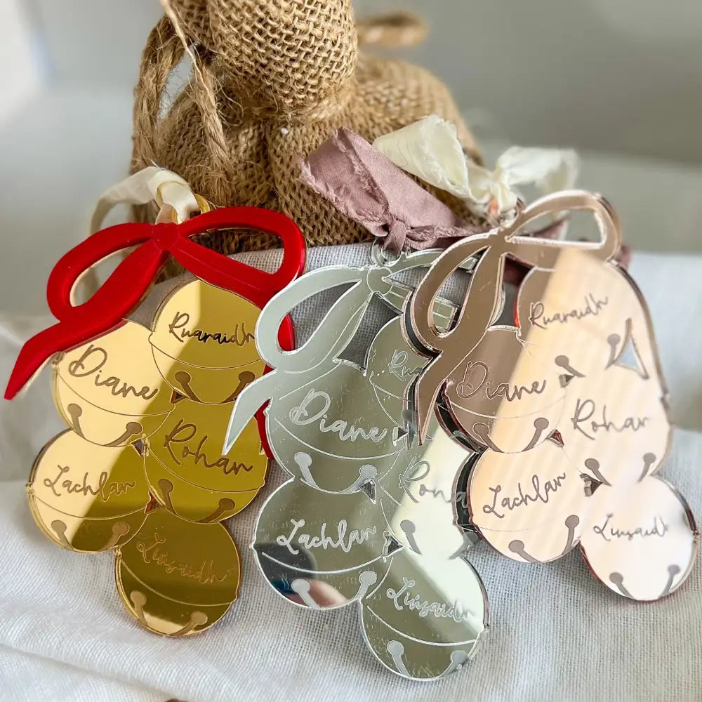 Reflection Collection - Family Christmas Ornament - Bells - Physical Product