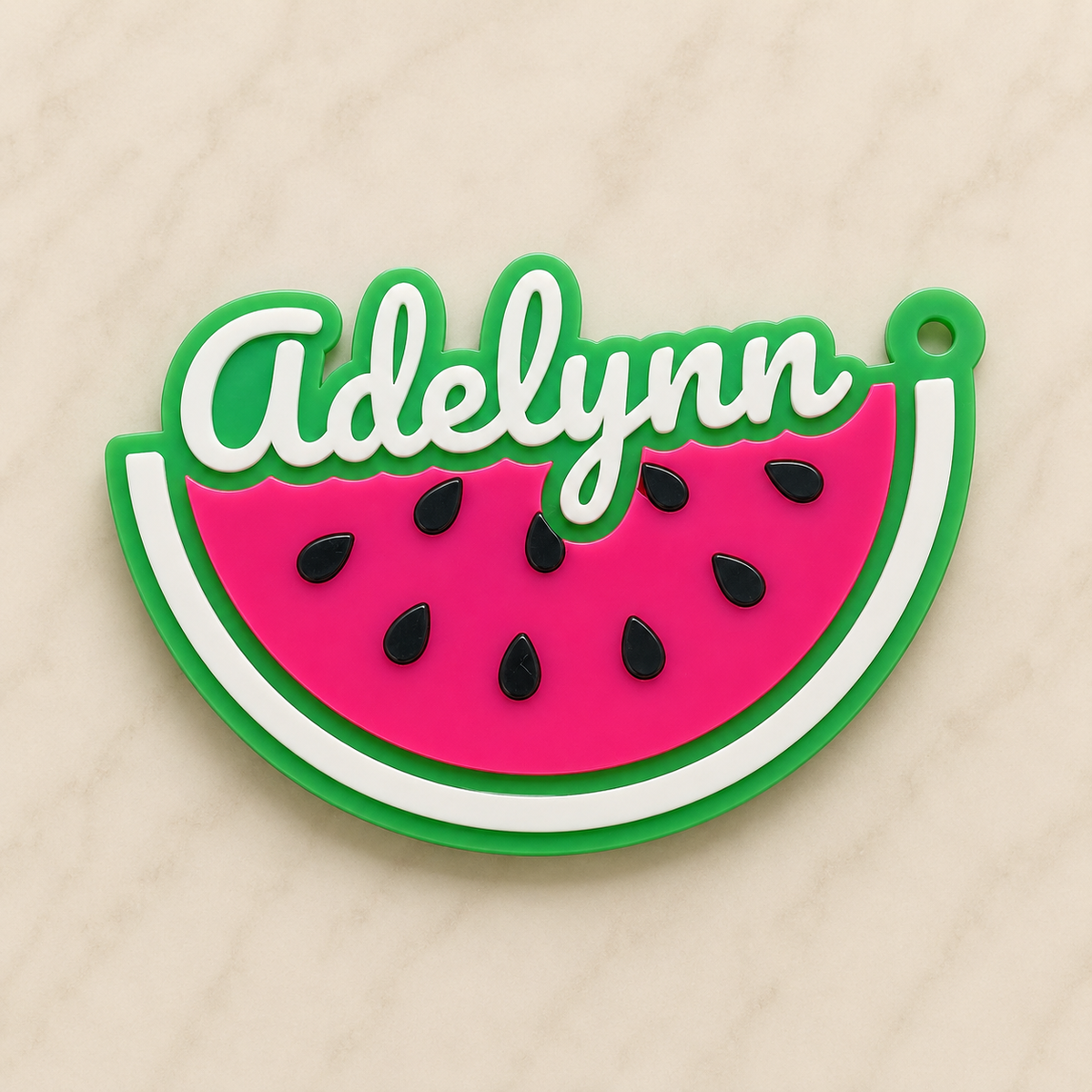 Watermelon Personalized Name Bag Tag